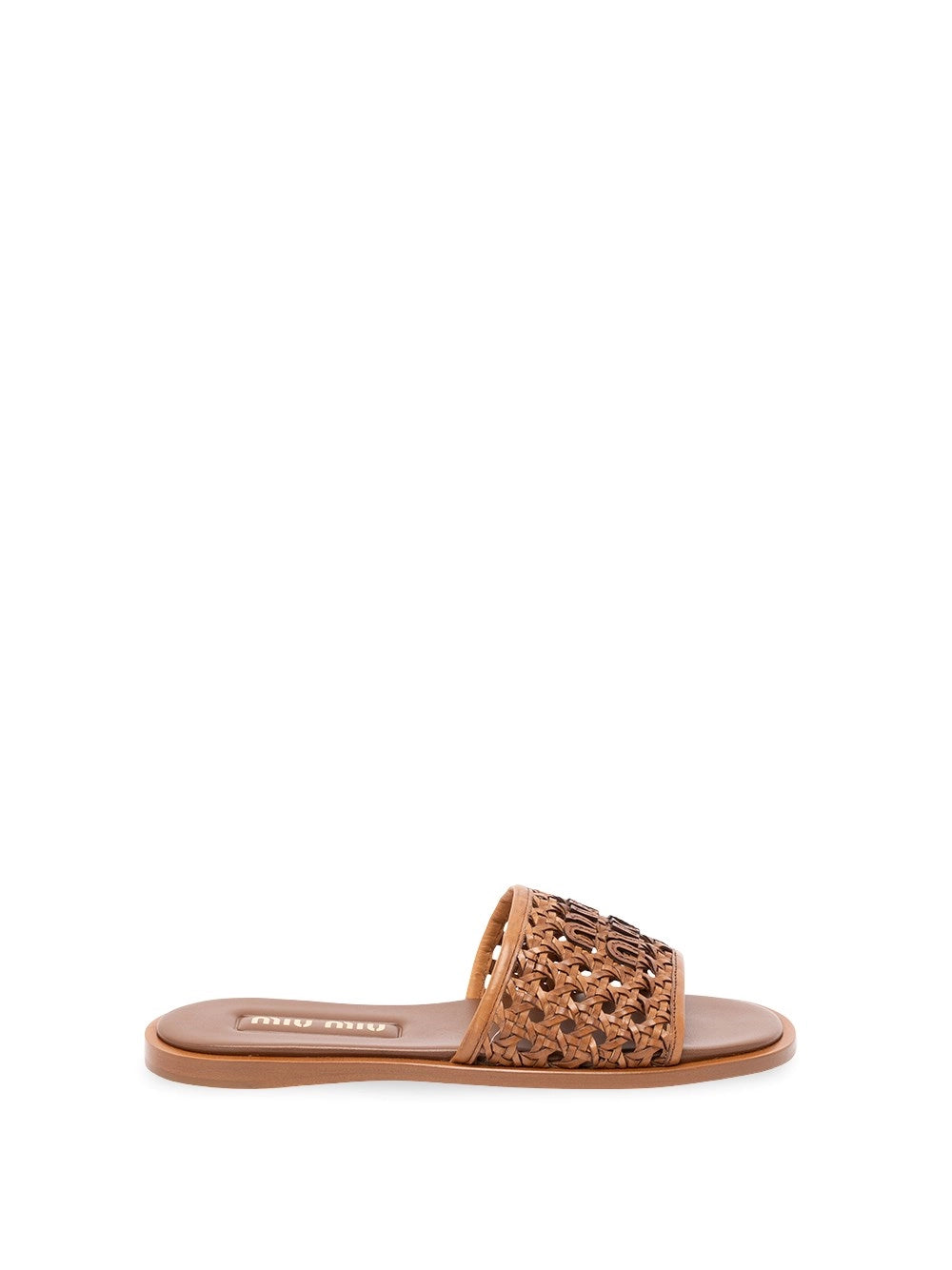 Miu Miu Women Woven Slide Sandals MIU MIU