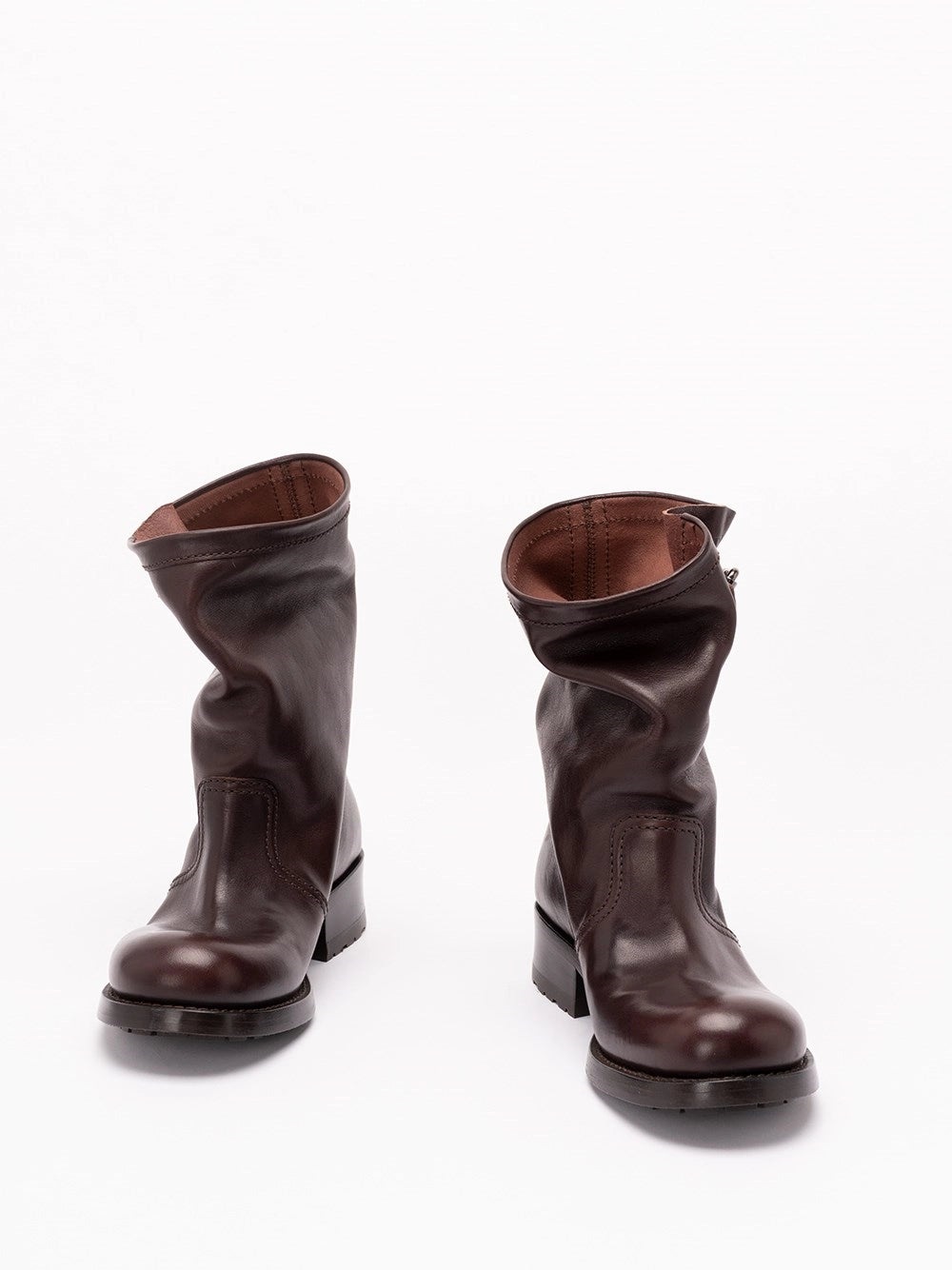 Prada Women Leather Mid-Calf Boots PRADA