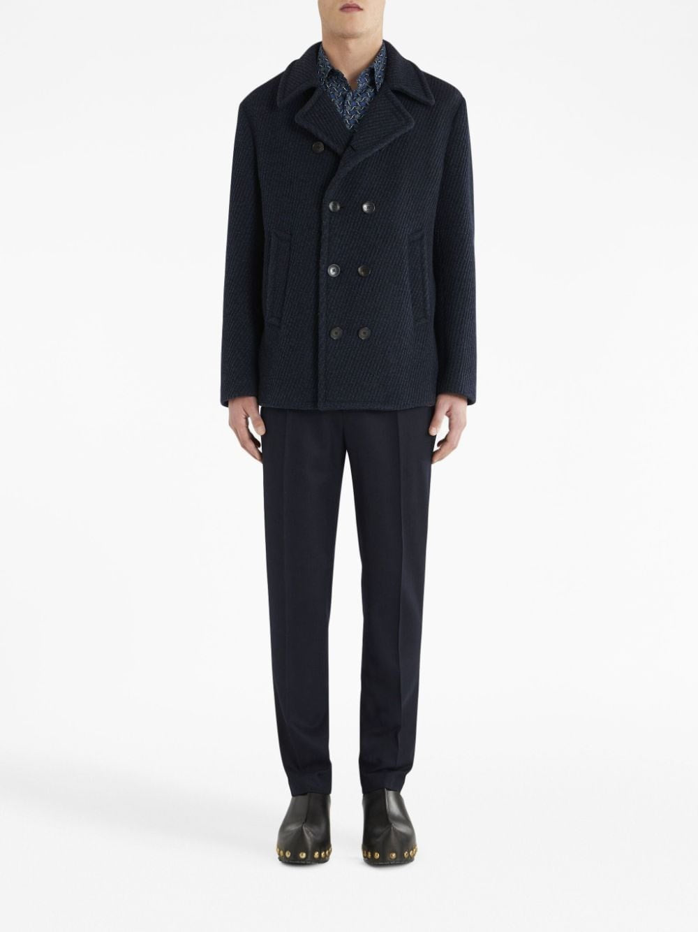 Etro Men Trousers In Stretch Wool ETRO