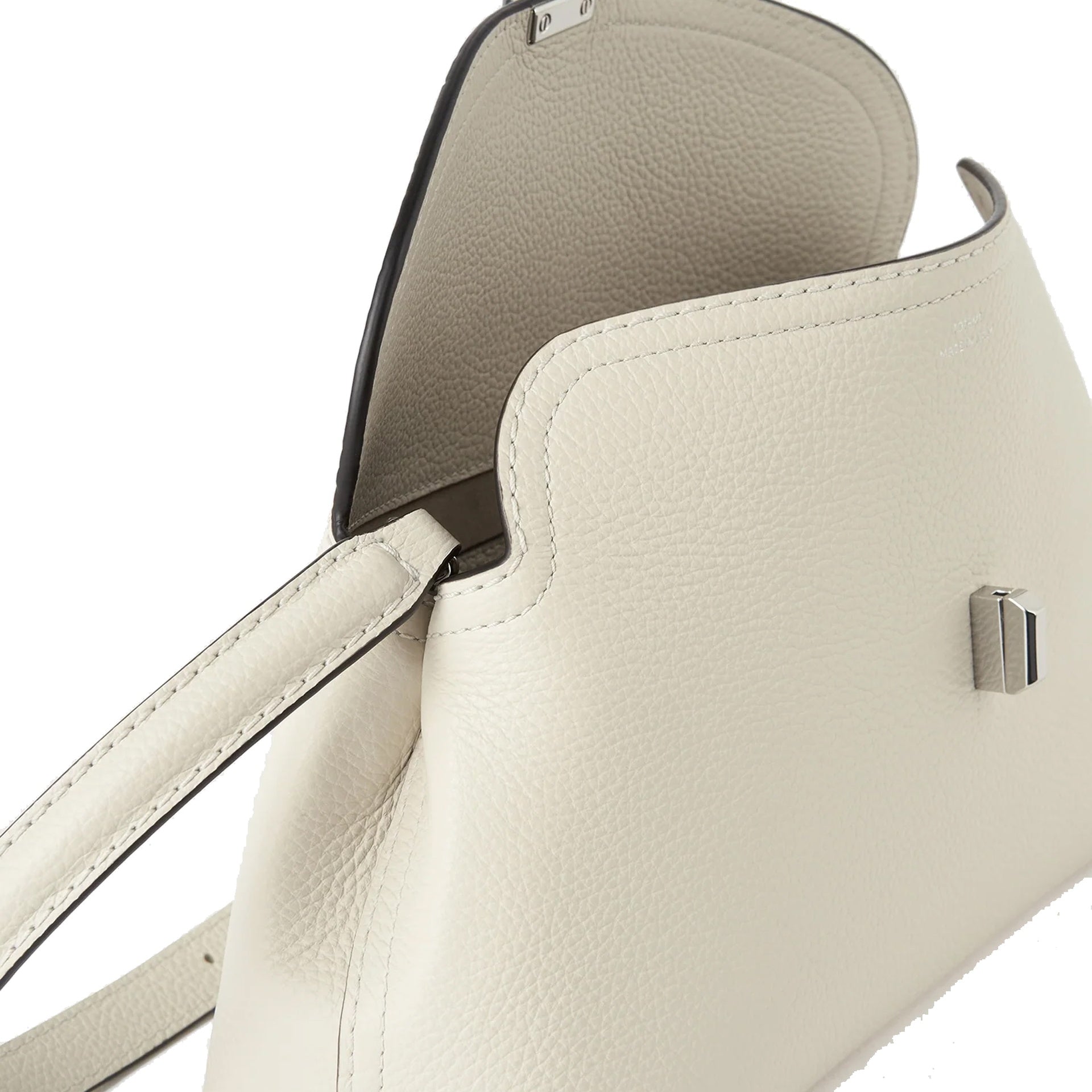 Toteme T-Lock Leather Clutch Bag Women TOTEME