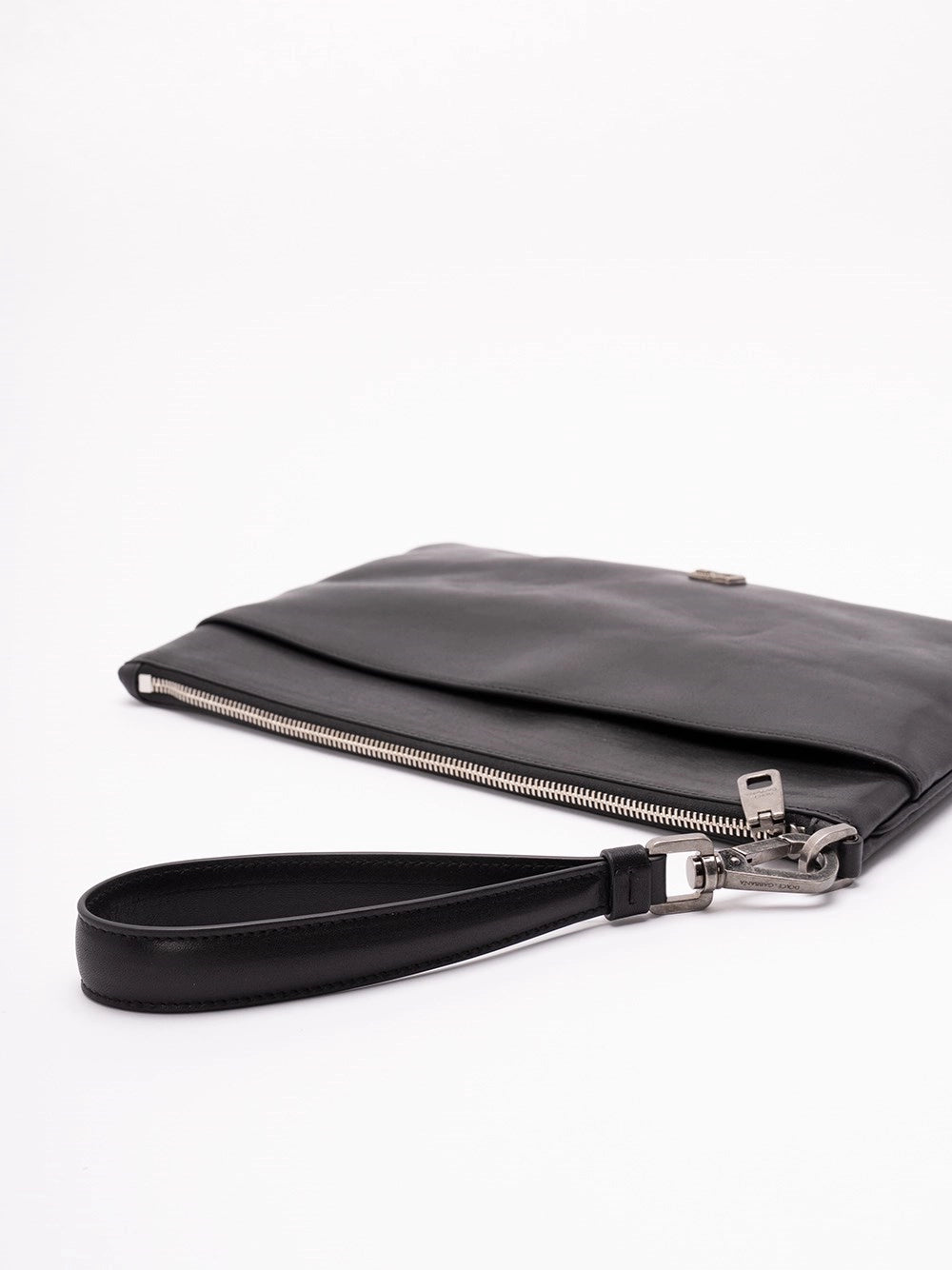 Dolce & Gabbana Men Leather Pouch DOLCE & GABBANA