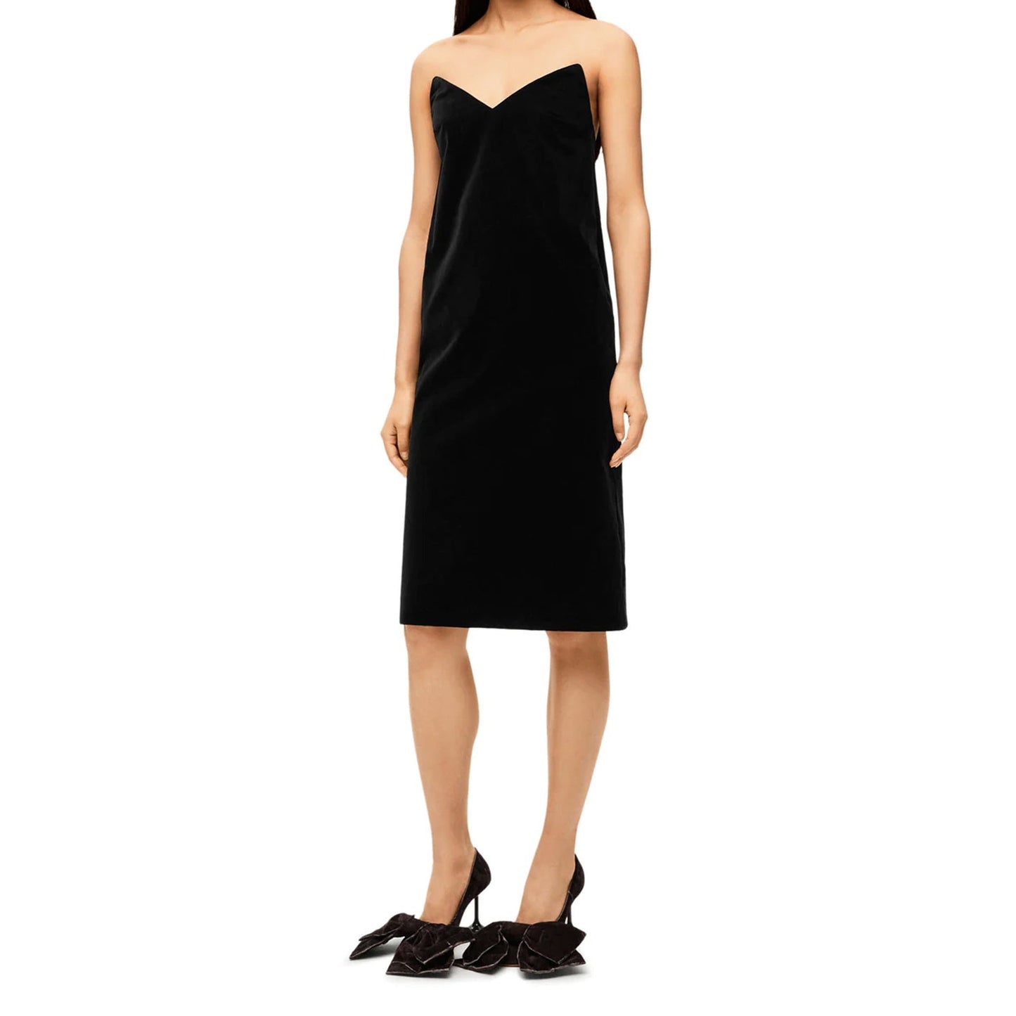 Loewe Bustier Velvet Dress Women LOEWE