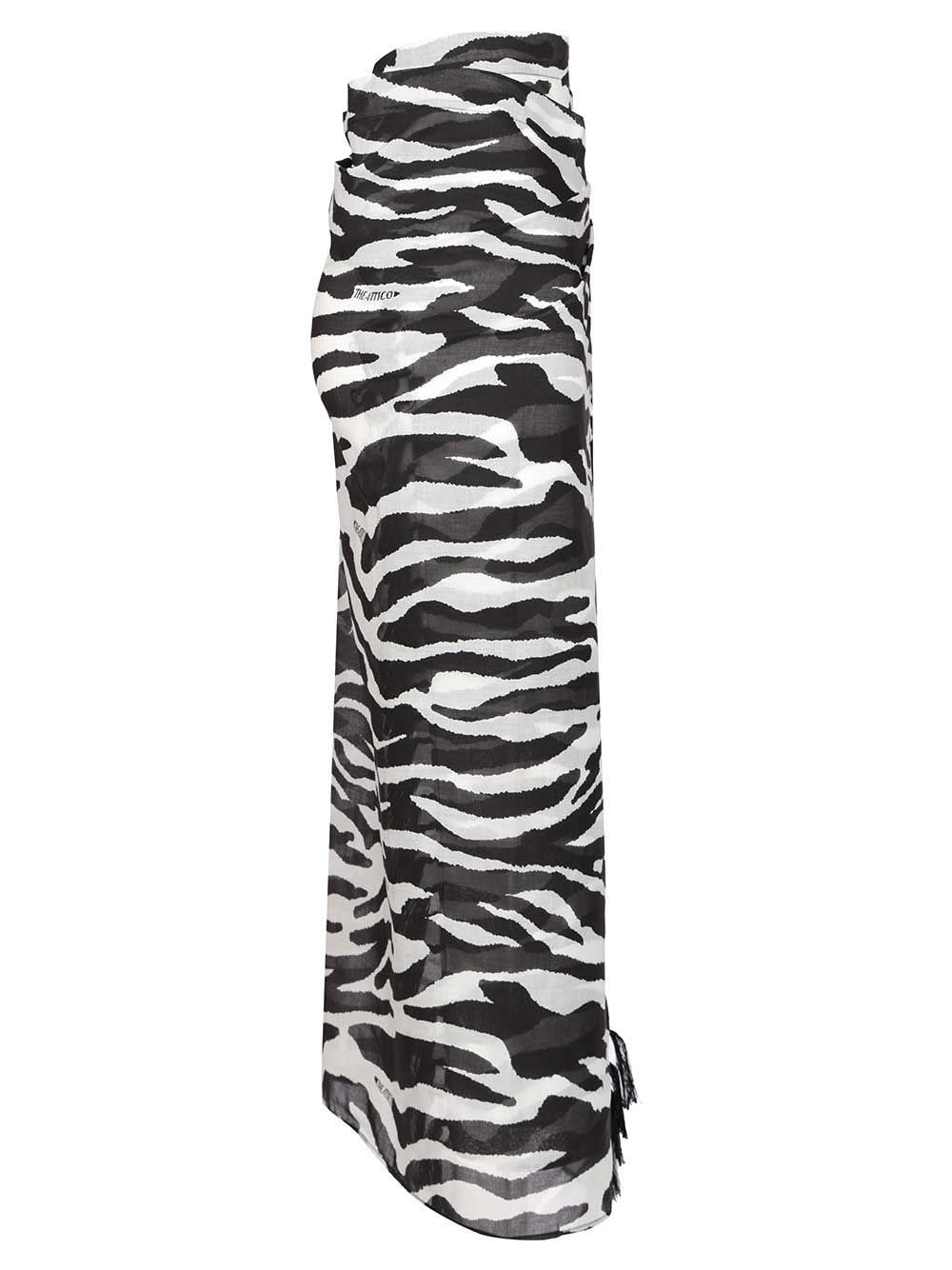 The Attico Women Animal Print Pareo THE ATTICO