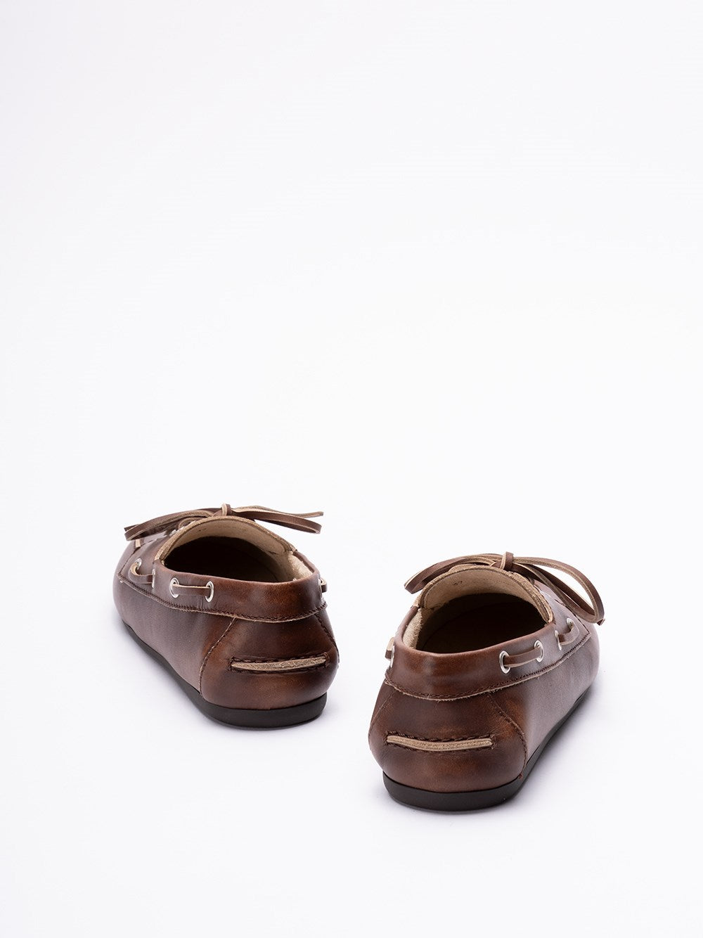 Miu Miu Women Unlined Bleached Leather Boat Shoes MIU MIU