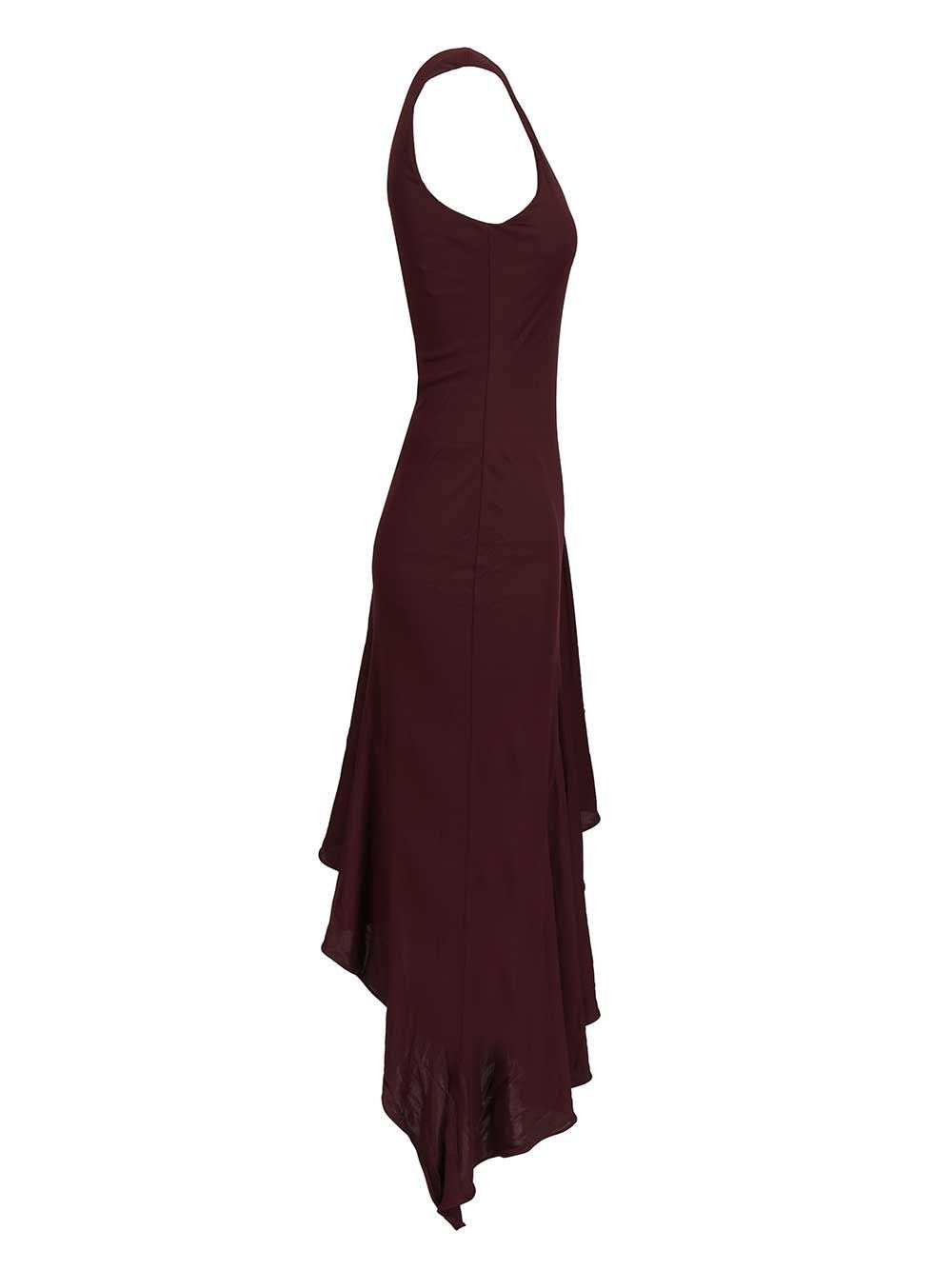 Alaïa Women Asymmetrical Dress In Flowing Jersey ALAIA