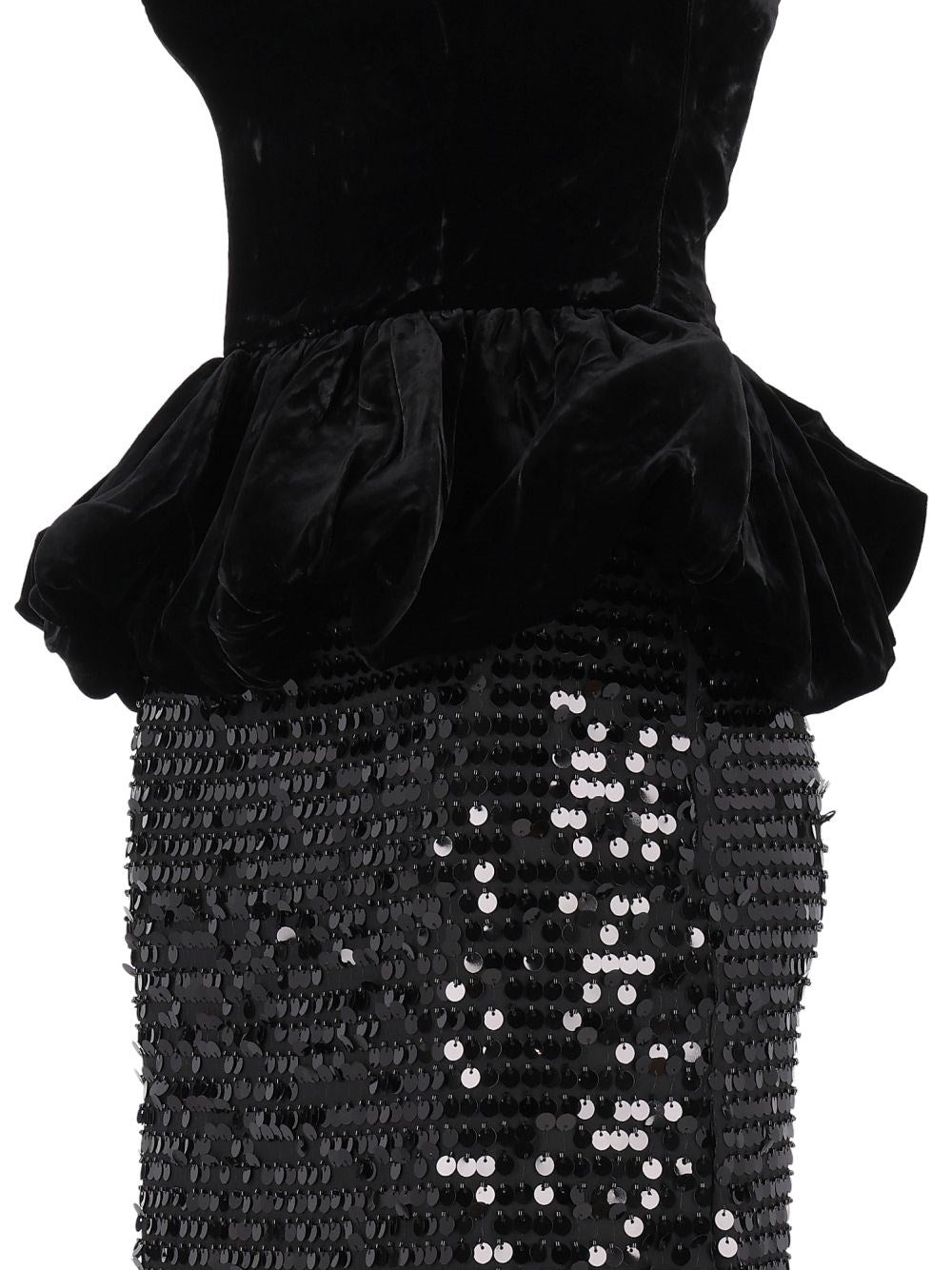 Rotate Women Sequinned Peplum Maxi Dress ROTATE