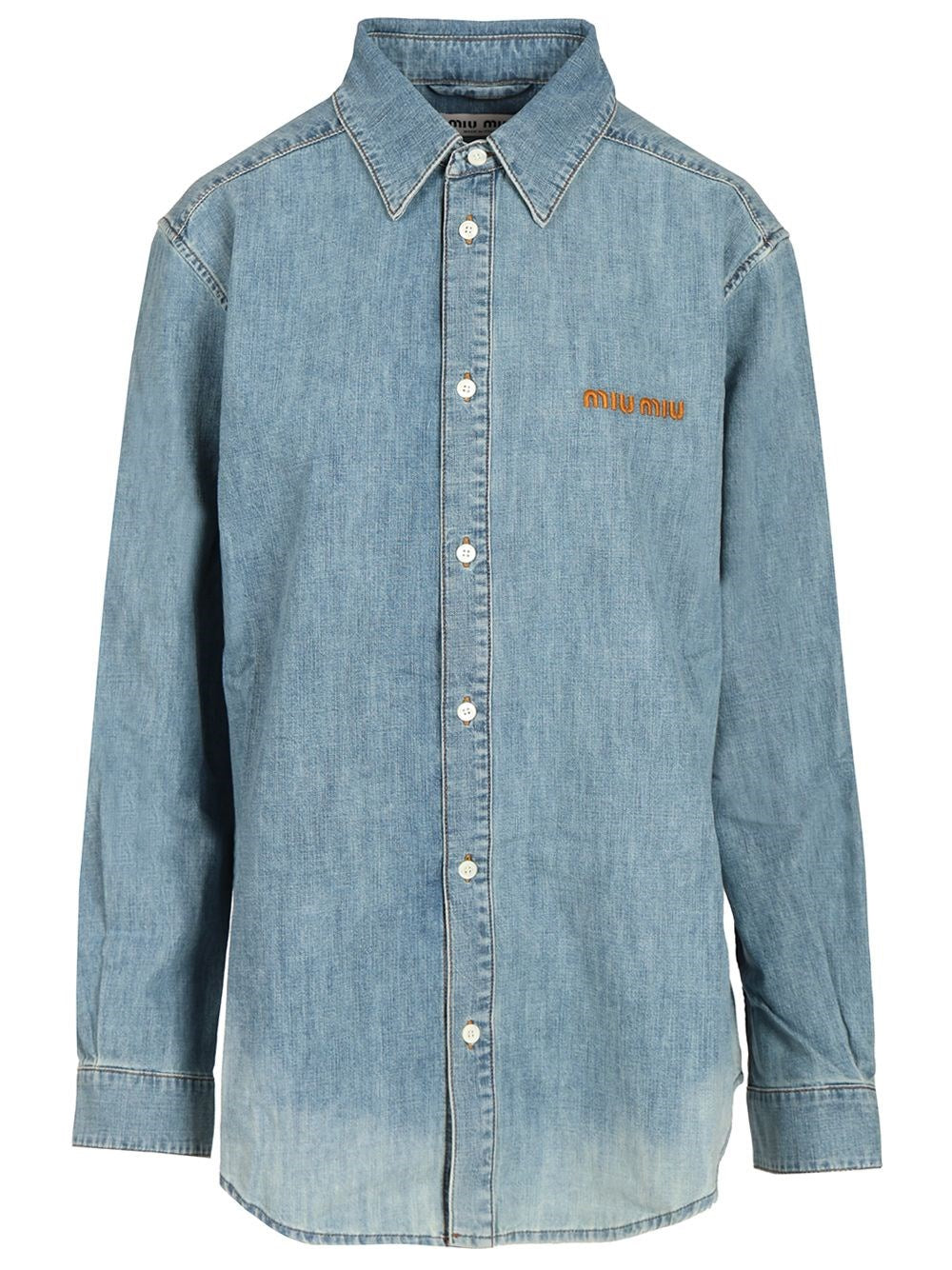 Miu Miu Women Chambray Shirt MIU MIU