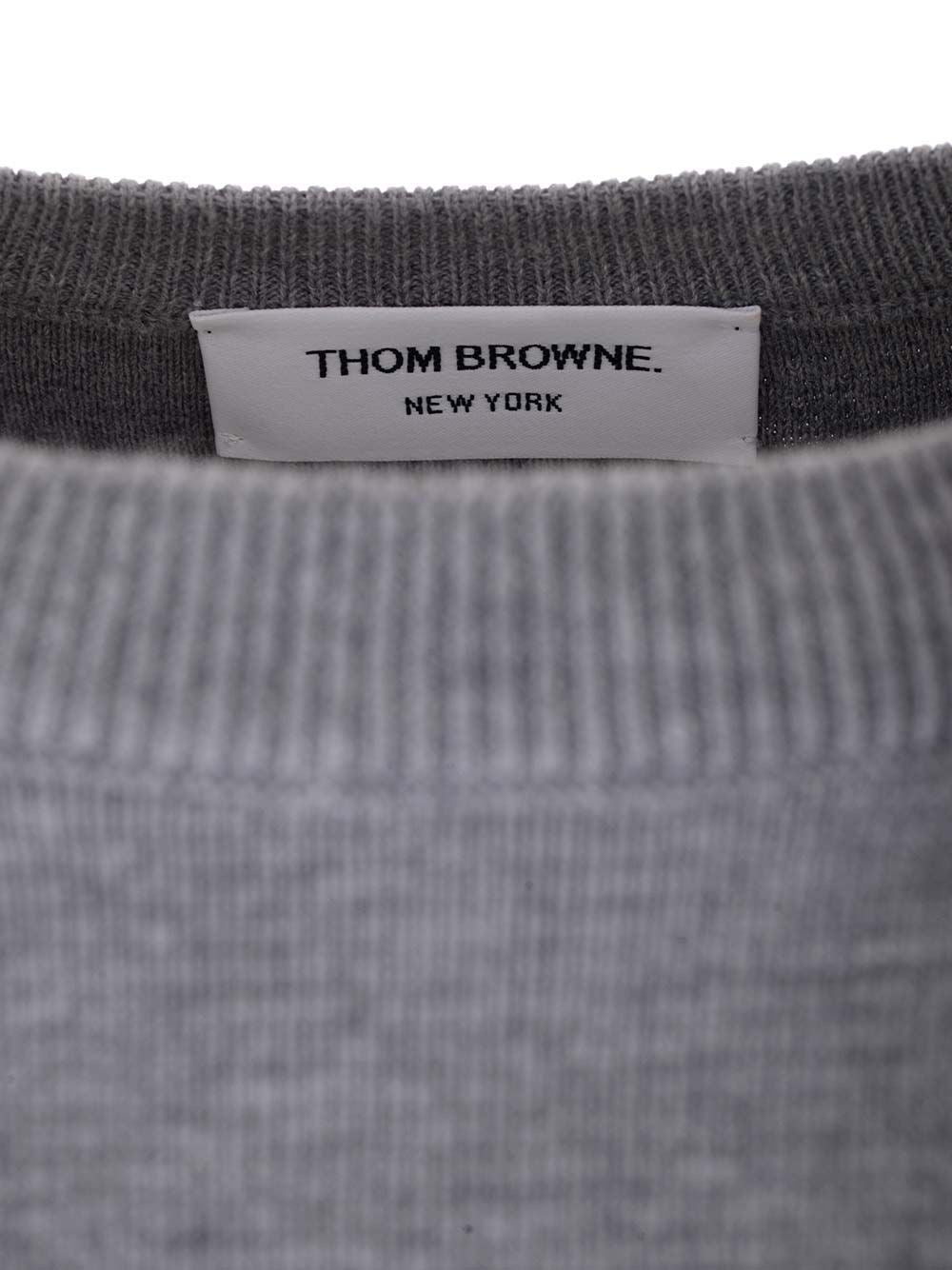 Thom Browne Men Milano Stitch Crew Neck Sweater