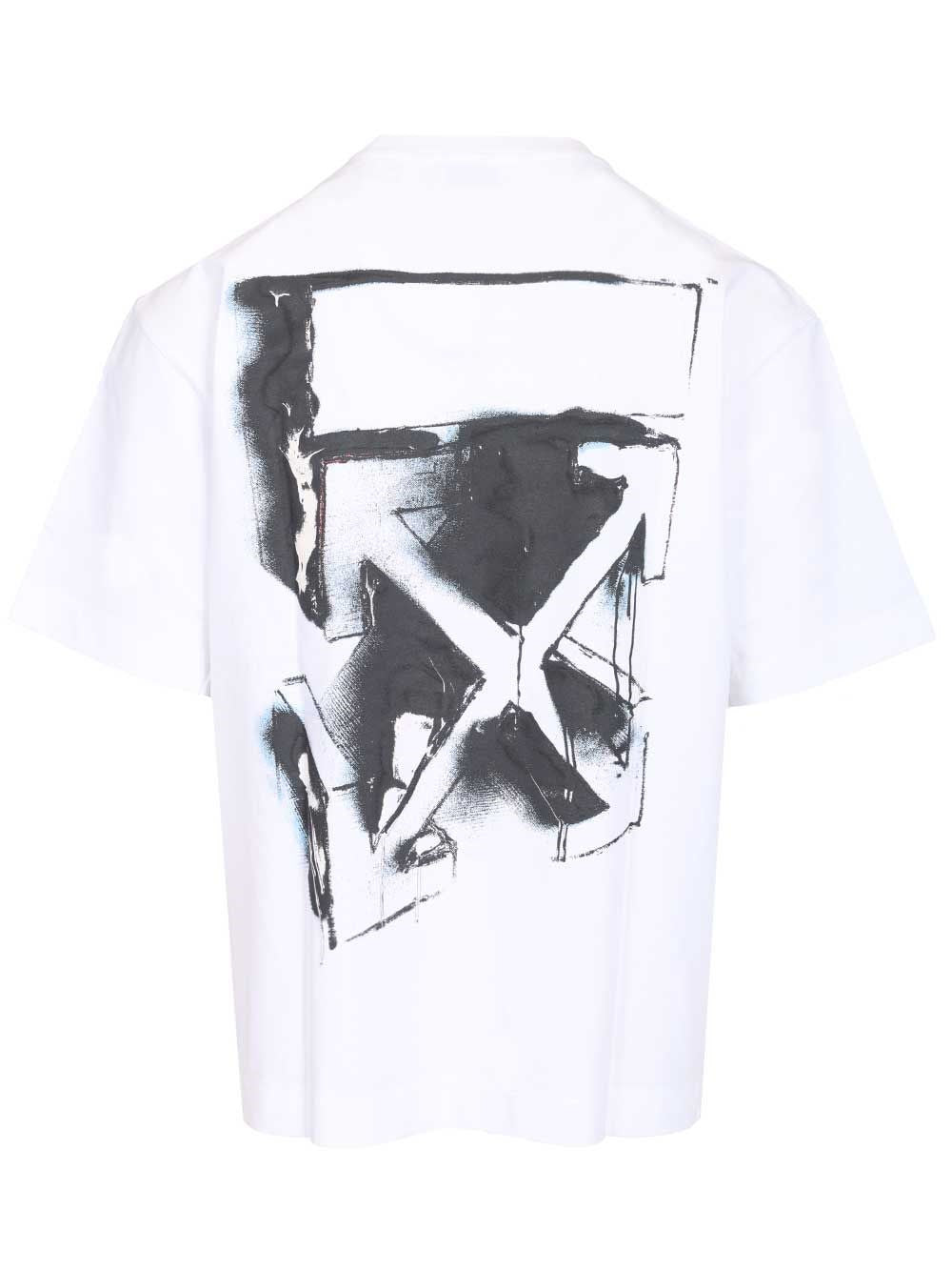Off-White Men "Arrow 3D Spray" T-Shirt OFF-WHITE
