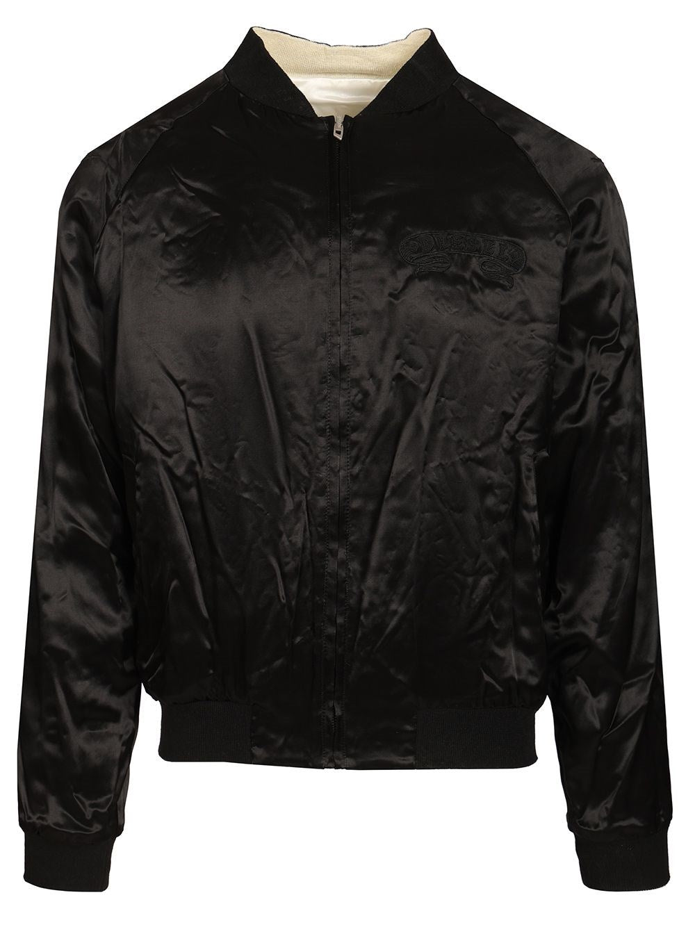 Diesel Men Reversible Satin Bomber Jacket DIESEL