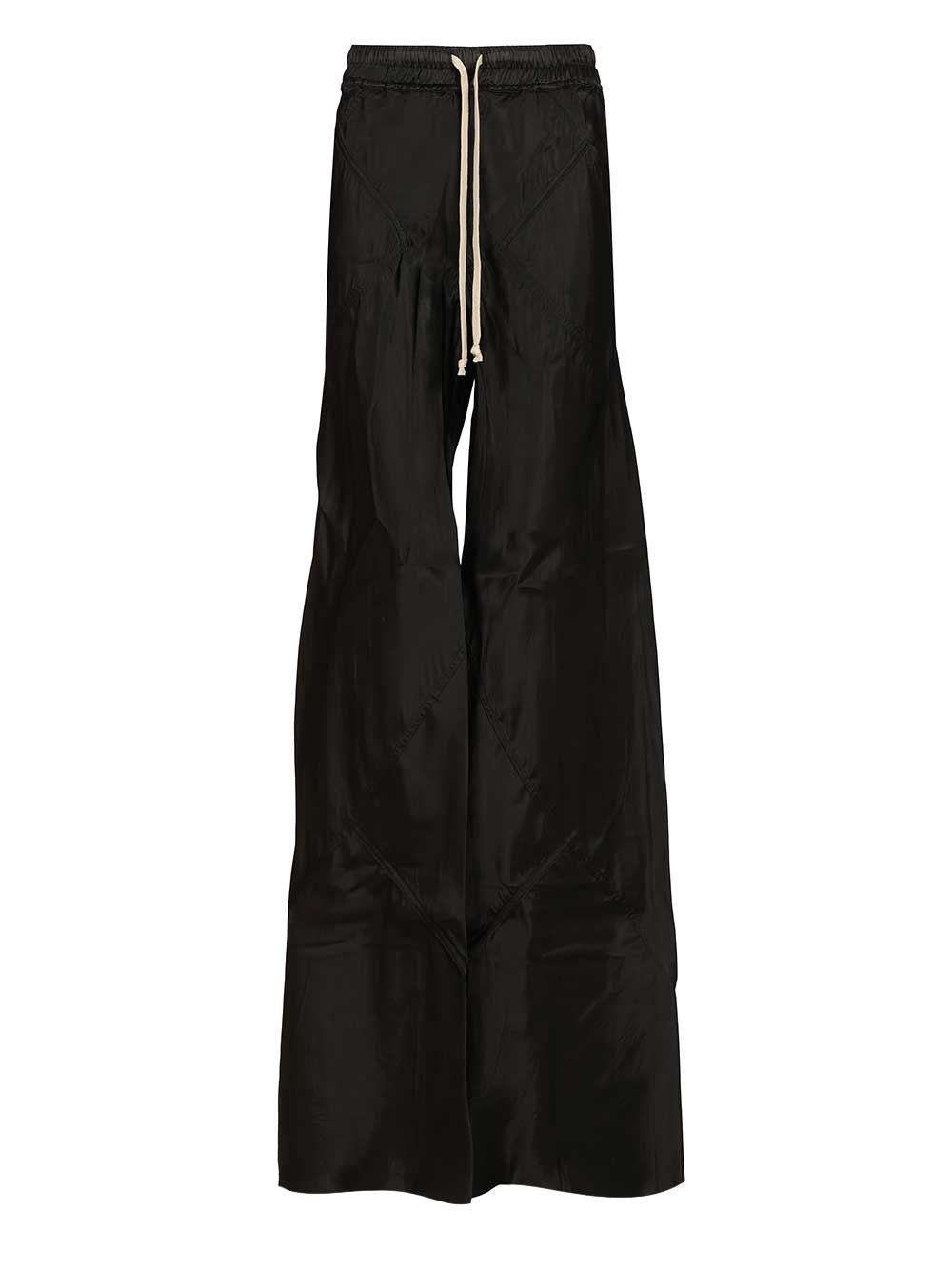 Rick Owens Women Wide Leg Trousers With A Glossy Finish RICK OWENS