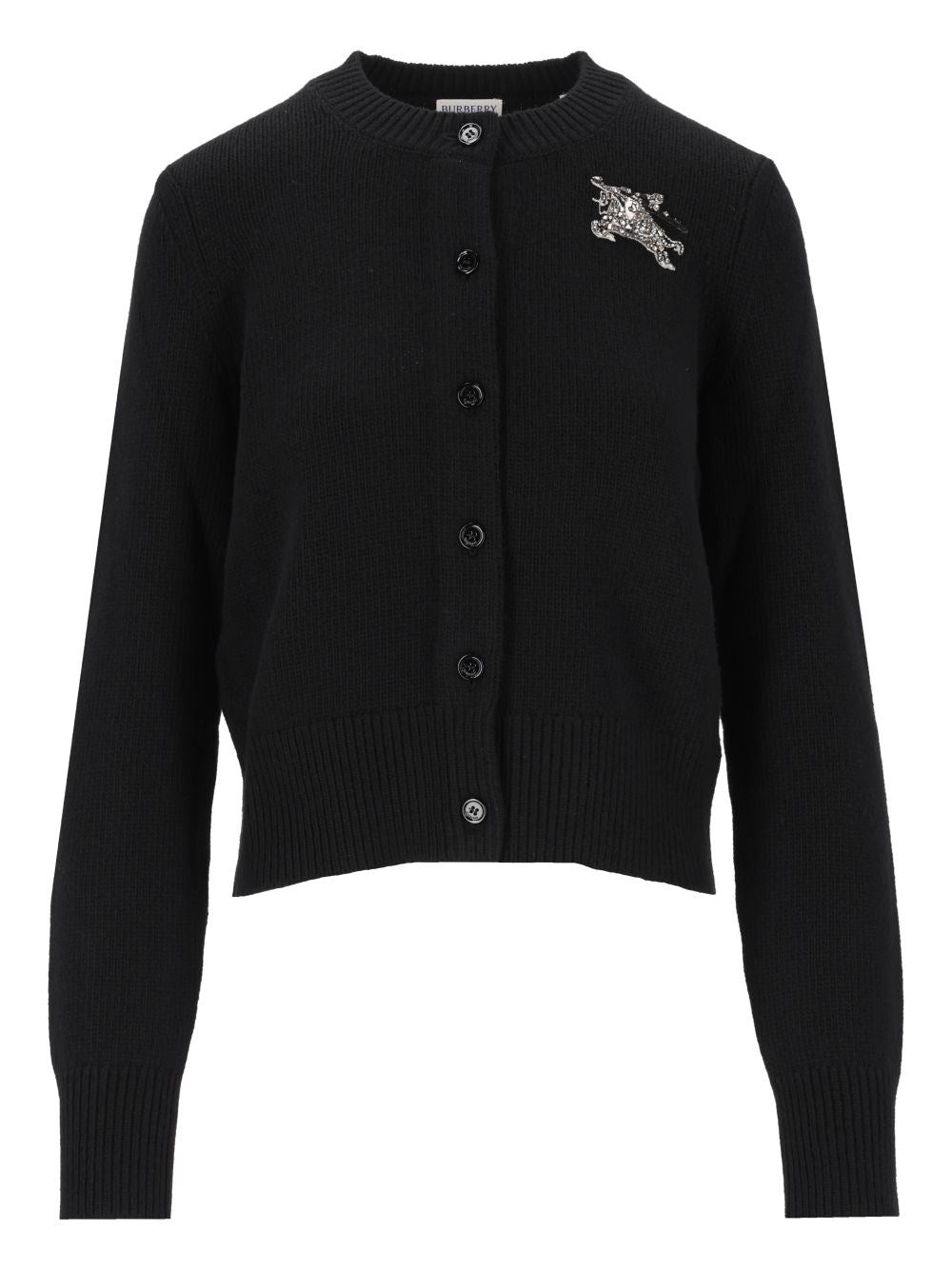 Burberry Women Wool And Cashmere Cardigan With Ekd BURBERRY