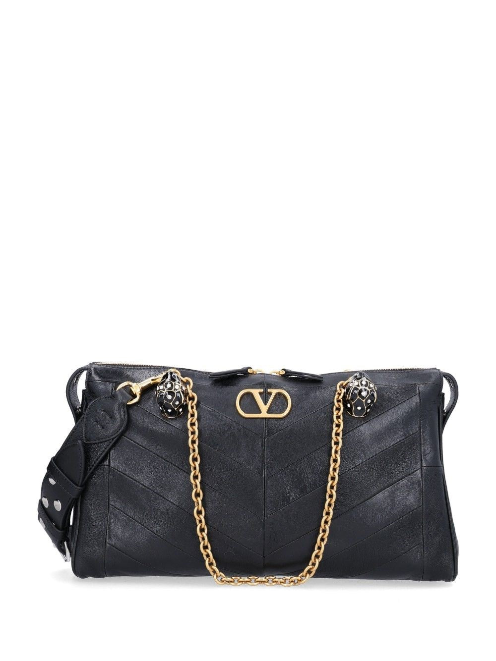 Valentino Garavani Women "Panthea" Bag In Chevron-Patterned Nappa Leather VALENTINO GARAVANI