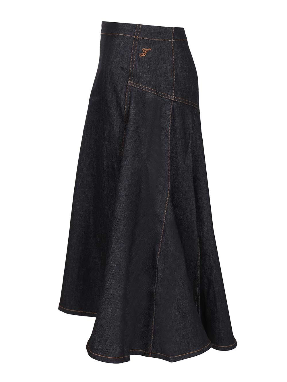 Jacquemus Women Lavoir De-Nîmes Denim Skirt JACQUEMUS