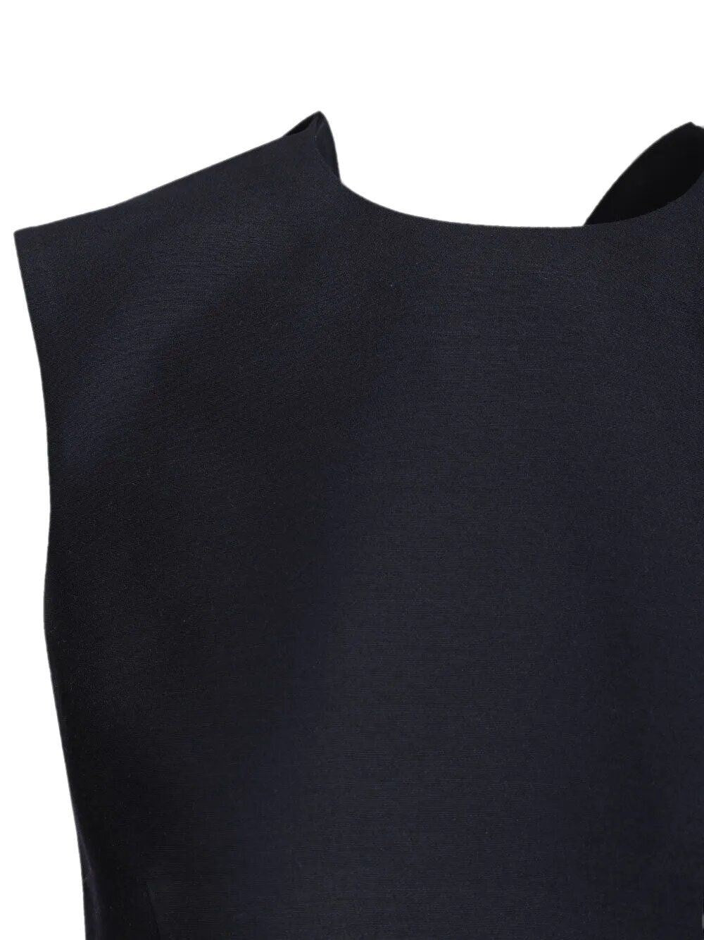 Balenciaga Women Mini Abito A Trapezio In Lana E Seta BALENCIAGA