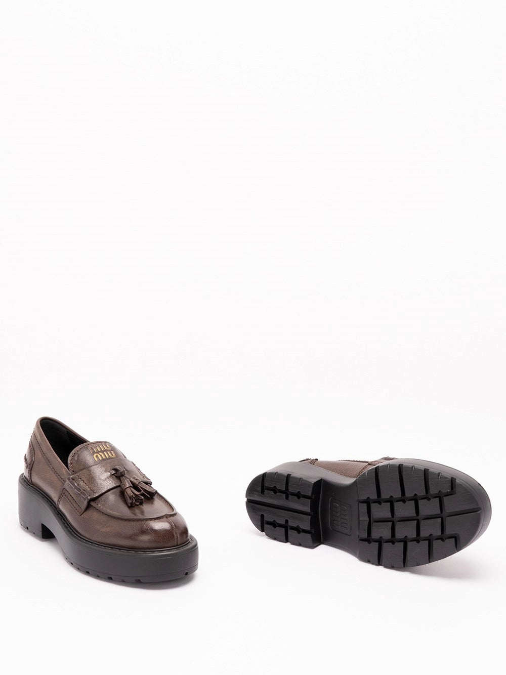 Miu Miu Women Leather Loafers MIU MIU