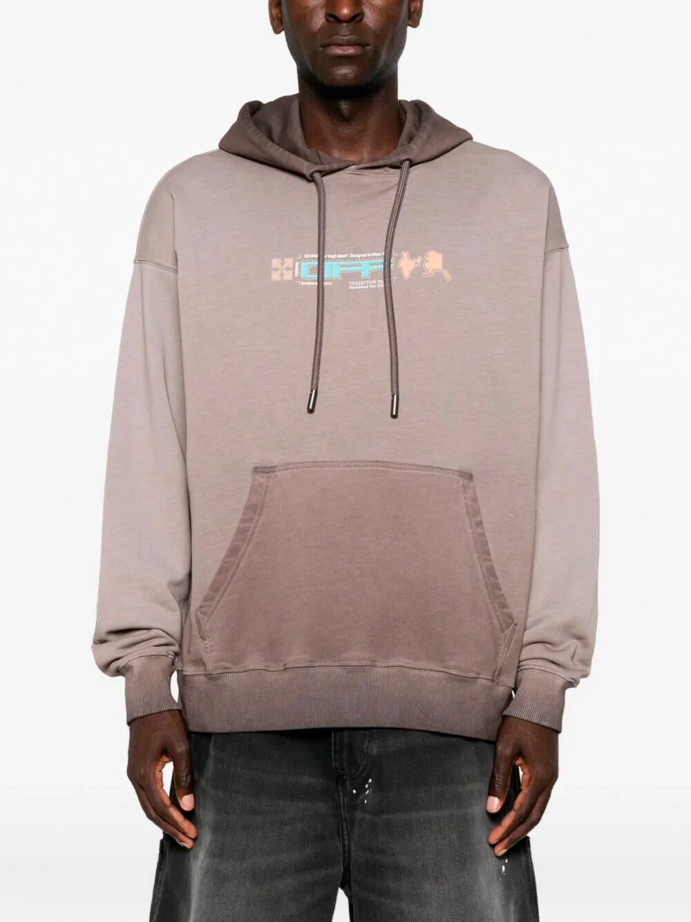 Off White Men `Archigeography 3 Arrow Skate` Hoodie OFF-WHITE