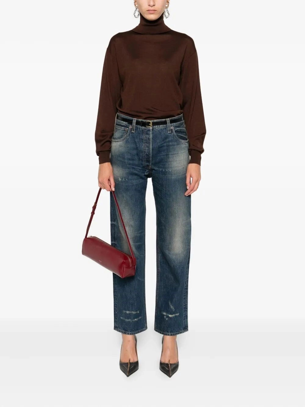 Saint Laurent Women Turtle-Neck Sweater SAINT LAURENT