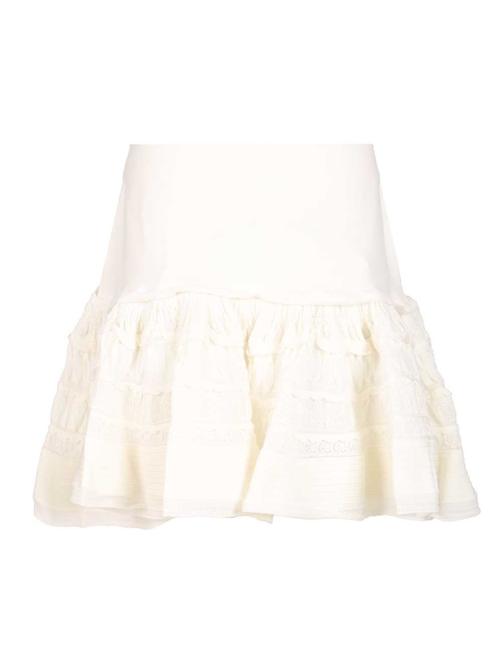 Alaïa Women "Crinoline" Mini Skirt With Ruffles ALAIA