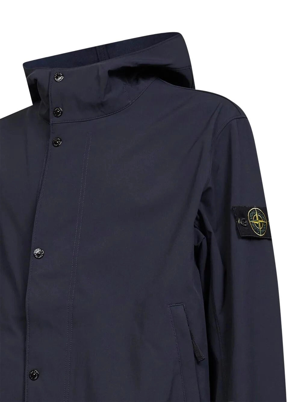 Stone Island Men `Light Soft Shell-R E.Dye Technology` Short Parka STONE ISLAND