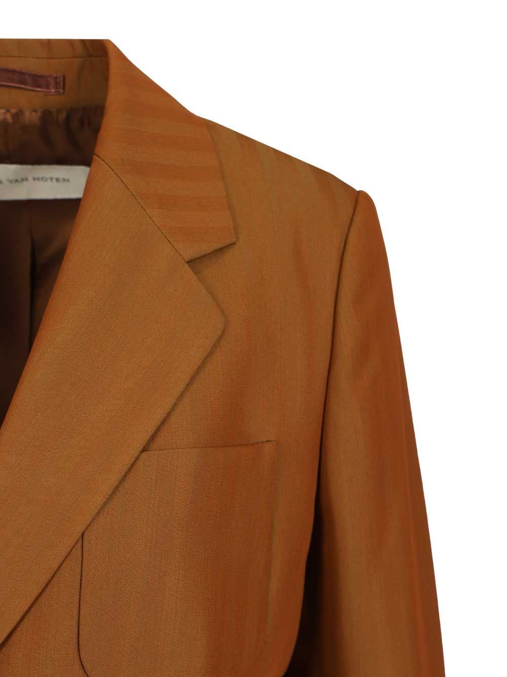 Dries Van Noten Women Short Striped Wool Twill Blazer DRIES VAN NOTEN