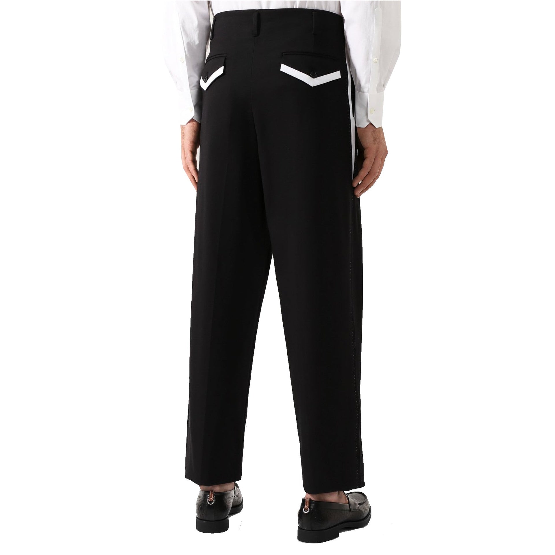 Dolce & Gabbana Side Stripe Pleat Trousers Men DOLCE & GABBANA