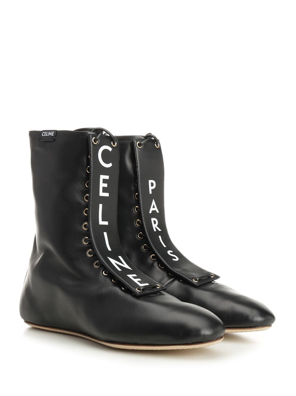 Celine Women Lace-Up Leather Boot CELINE