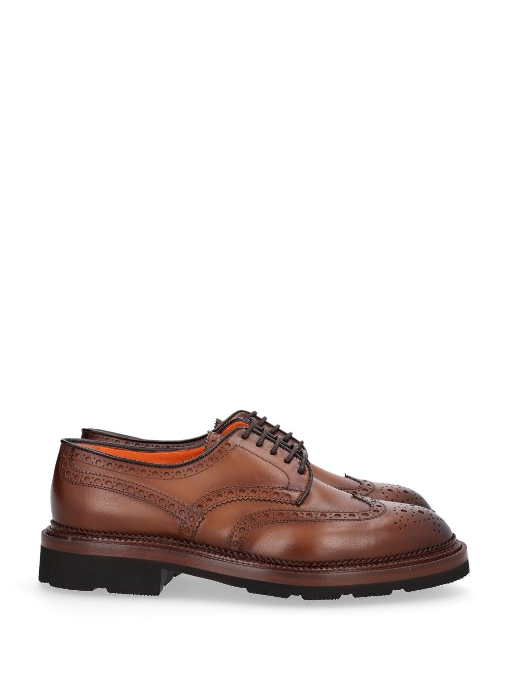 Santoni Men Brogue Derby Lace-Up Shoes SANTONI
