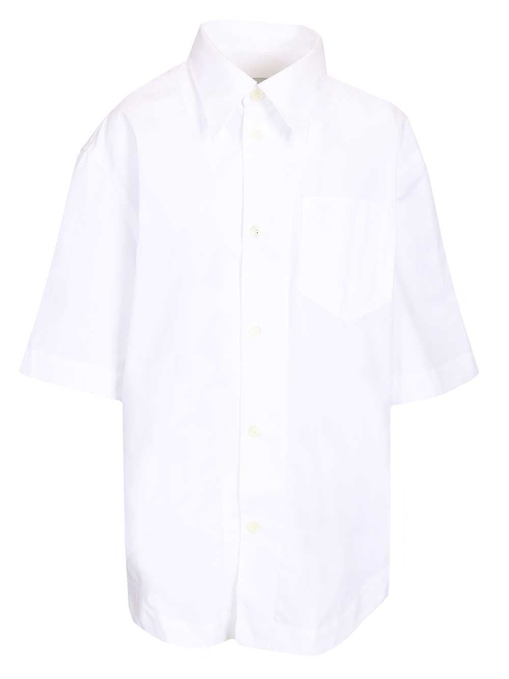 Ami Women Short-Sleeved Poplin Shirt AMI PARIS