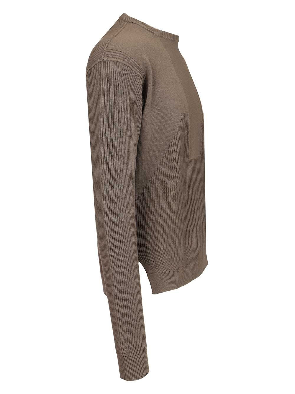 Rick Owens Men Crew Neck Wool Sweater RICK OWENS