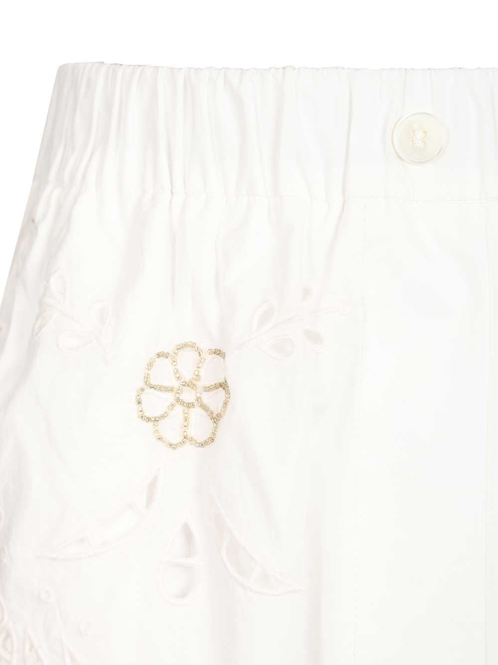 Forte_Forte Women Shorts With Embroidery FORTE FORTE