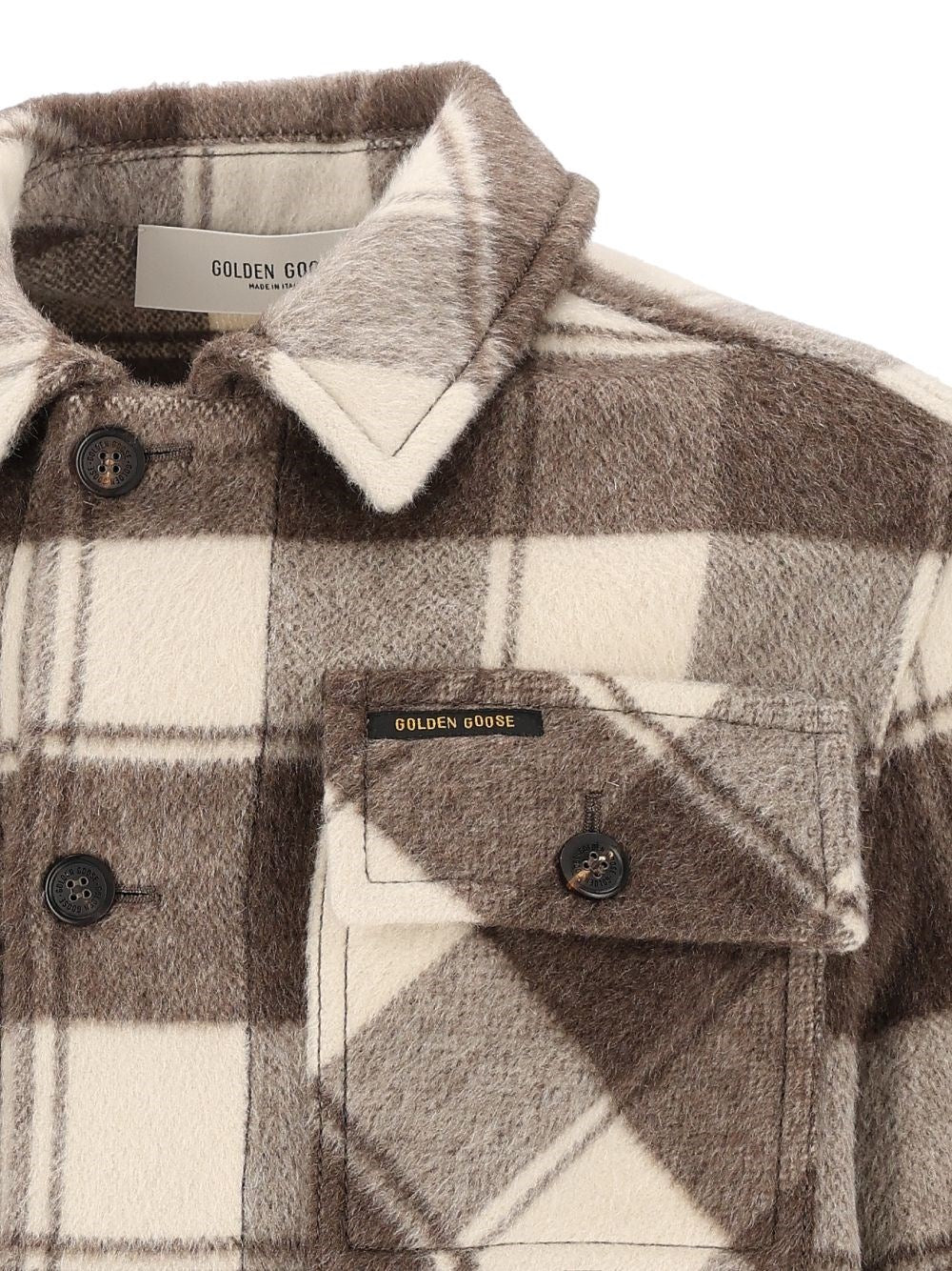 Golden Goose Men "Journey" Boxy Shirt Jacket GOLDEN GOOSE
