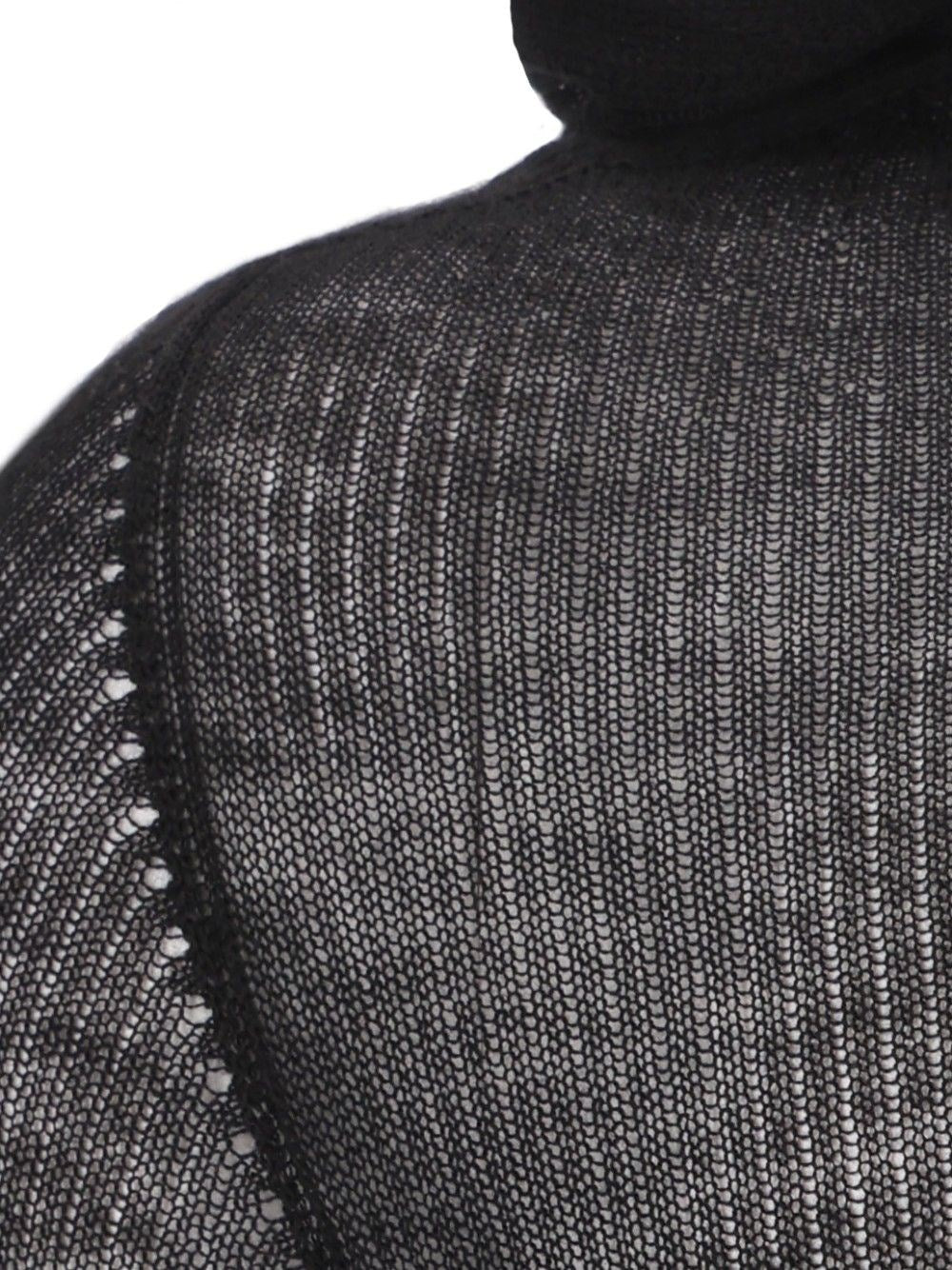 Rick Owens Men Ribbed Cashmere Hooded Pullover RICK OWENS