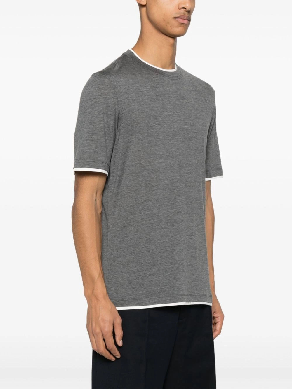 Brunello Cucinelli Men T-Shirt With Faux-Layering BRUNELLO CUCINELLI