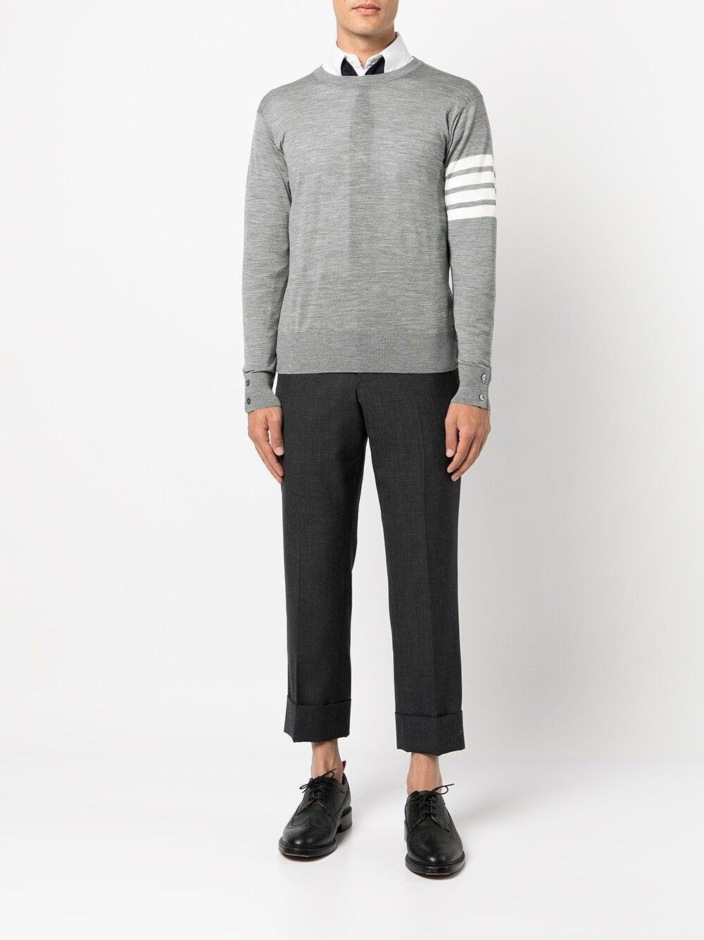 Thom Browne Men '4-Bar' Merino Wool Sweater THOM BROWNE
