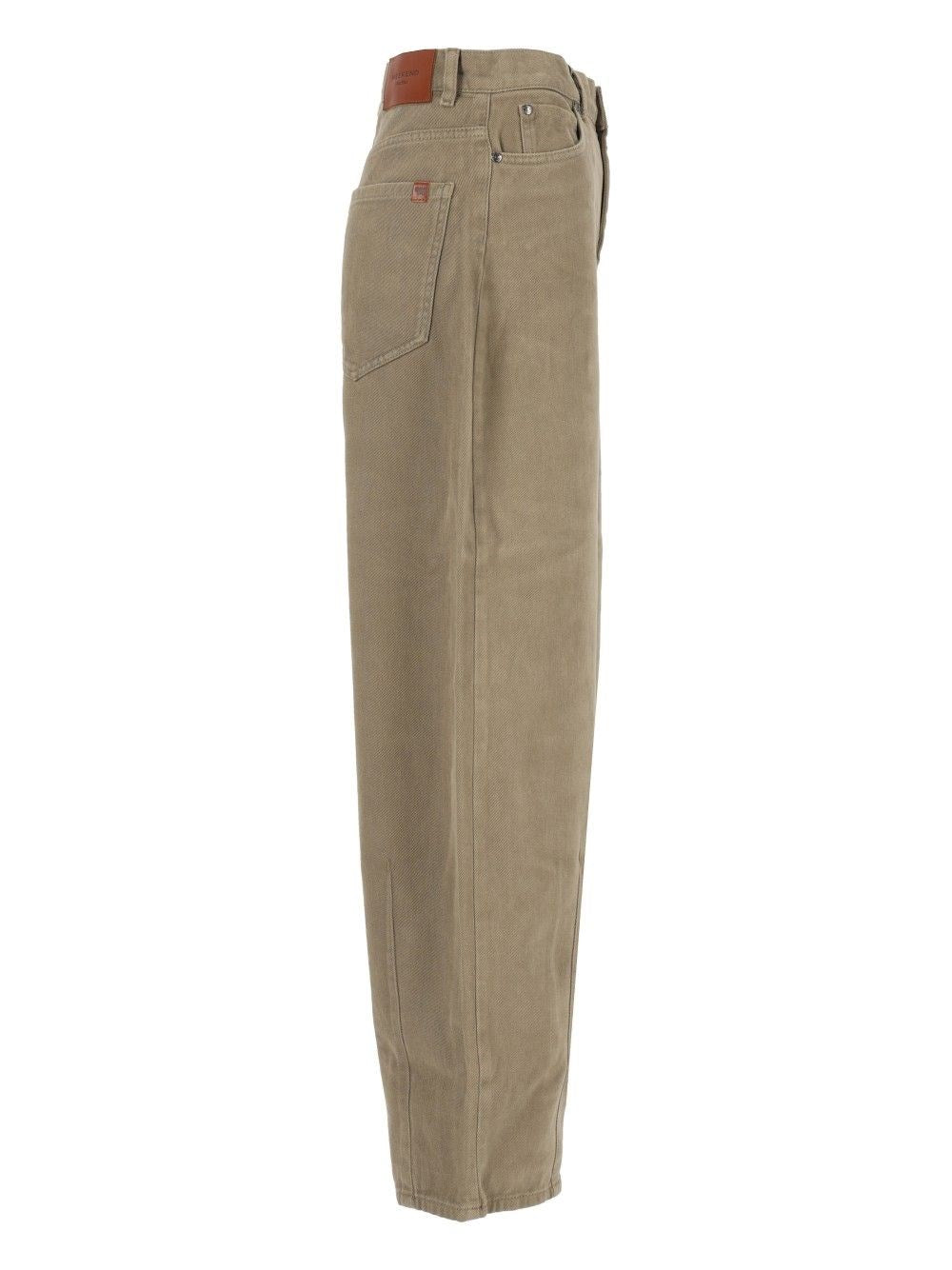 Weekend Max Mara Women Cotton Drill Trousers WEEKEND MAX MARA