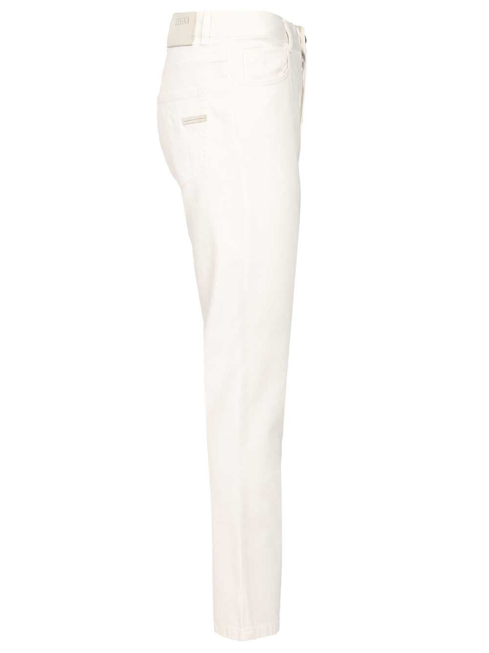 Zegna Men Roccia Trousers In Linen And Cotton ZEGNA