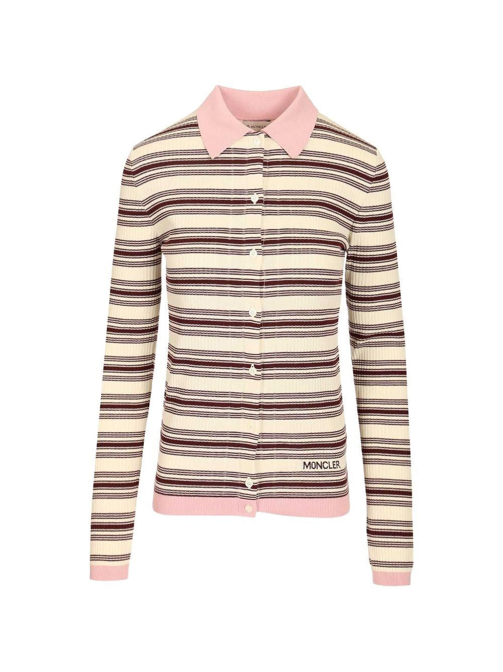 Moncler Women Cotton Crepe Polo Shirt MONCLER