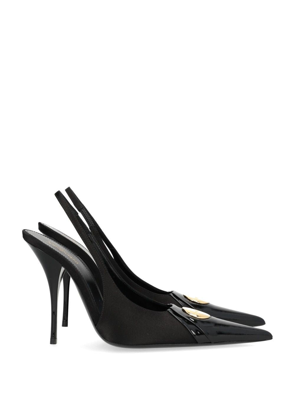 Saint Laurent Women Louis Décolleté In Patent Leather And Satin SAINT LAURENT