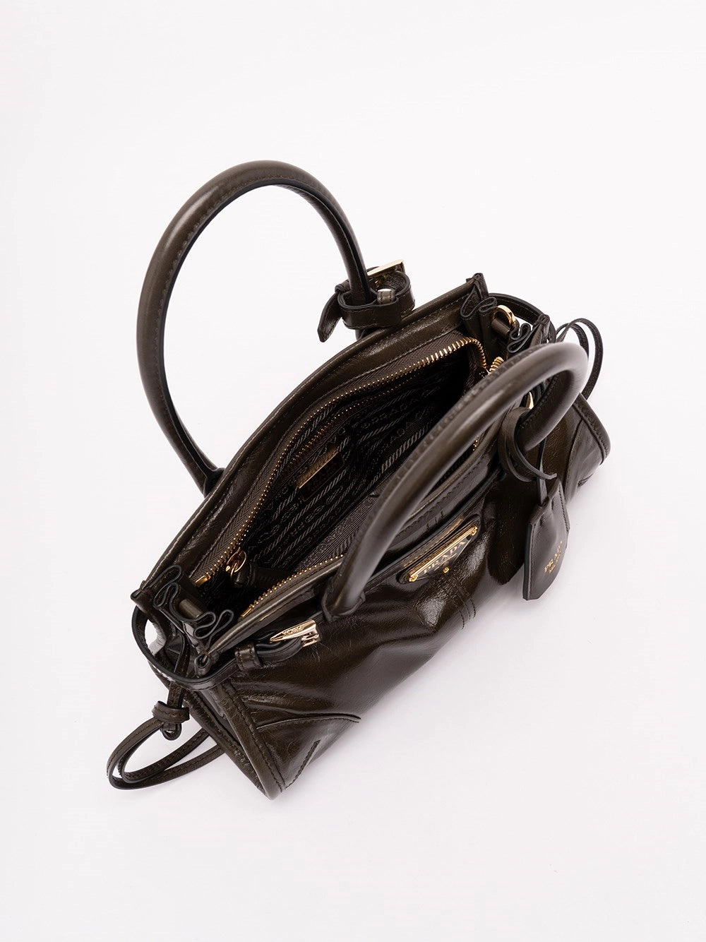 Prada Women Prada Bonnie Mini Leather Bag PRADA