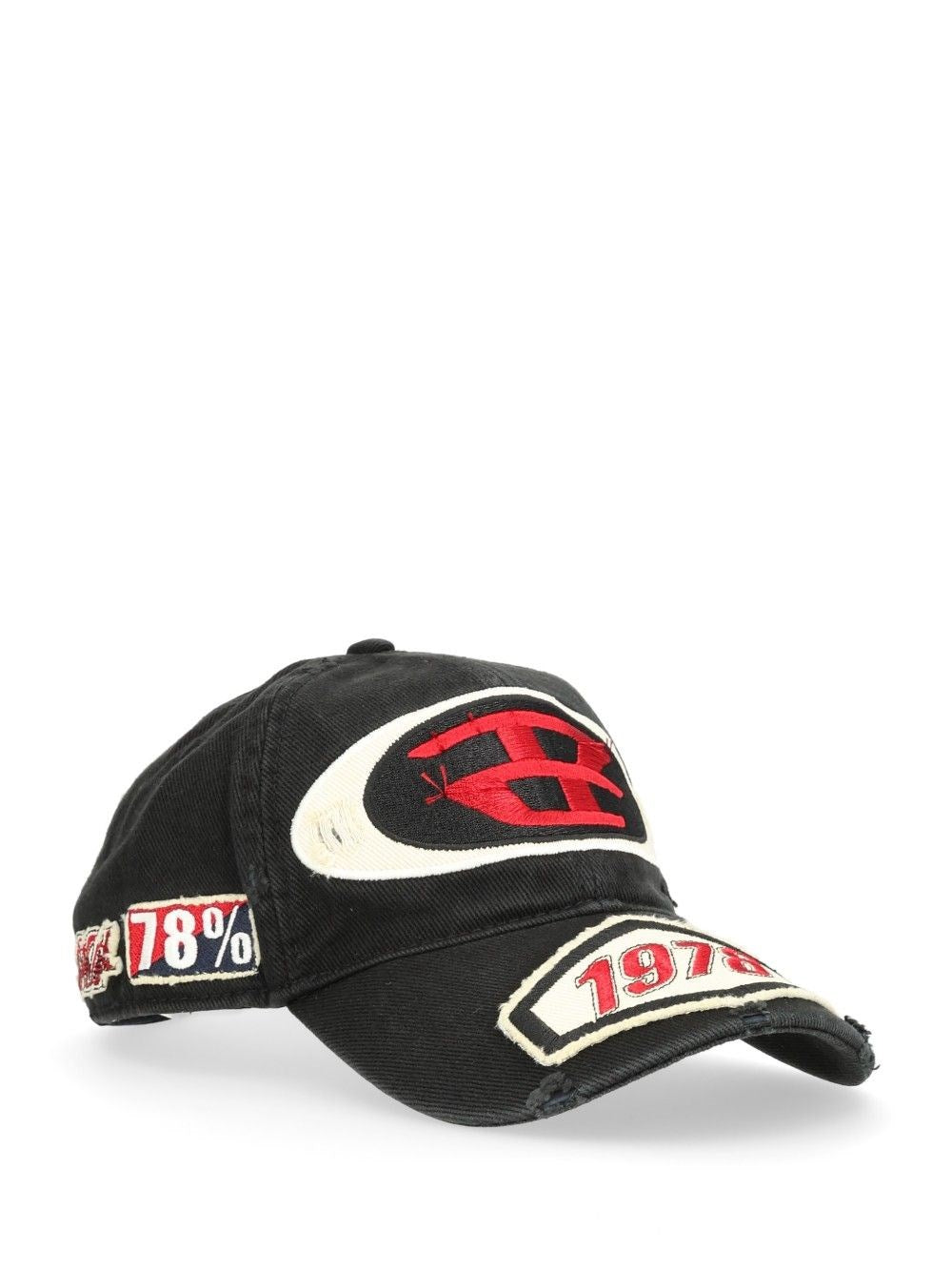 Diesel Men Baseball Cap With Embroidered Patches DIESEL