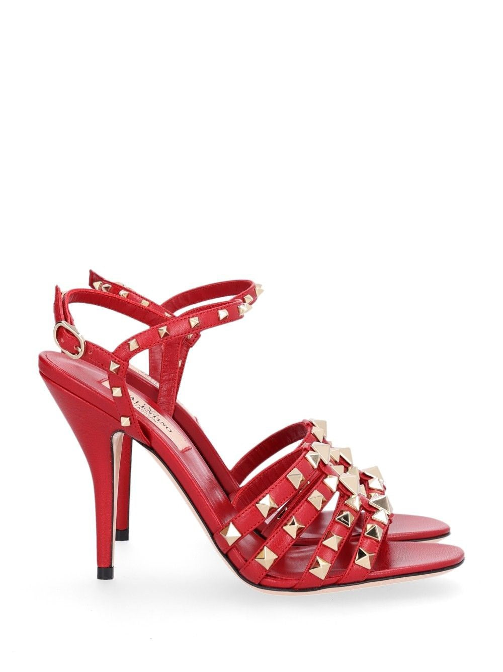 Valentino Garavani Women Rockstud Kidskin Sandal 100Mm VALENTINO GARAVANI