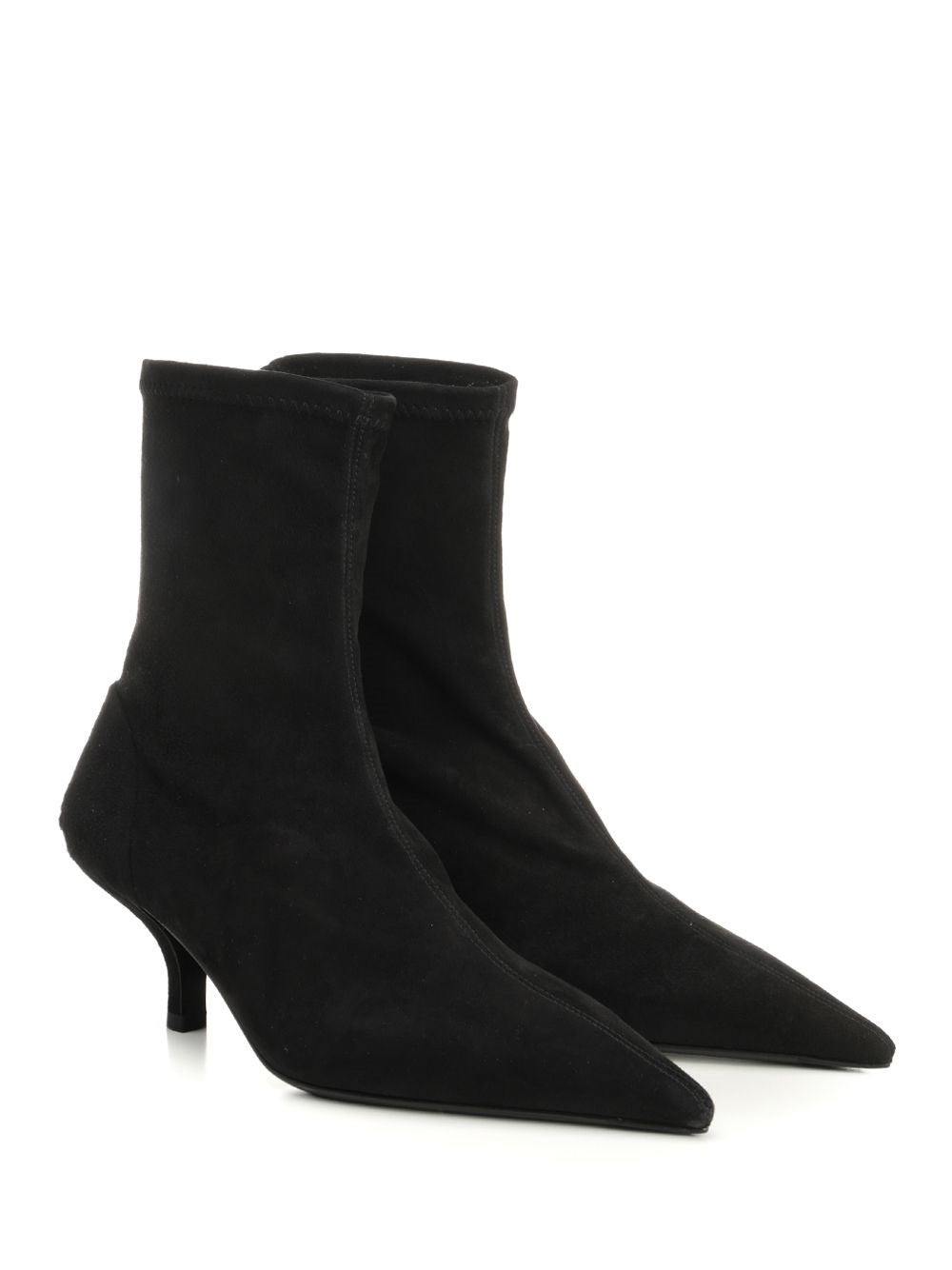 Toteme Women Suede Heeled Boots TOTEME