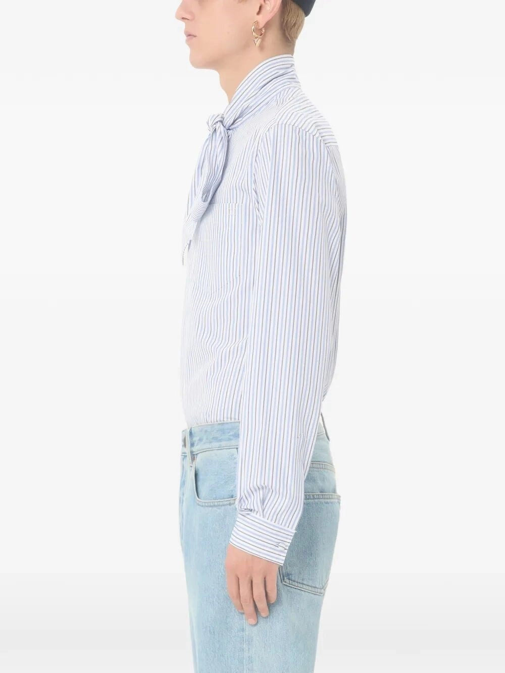 Valentino Garavani Men `Vlogo Signature` Striped Shirt VALENTINO GARAVANI