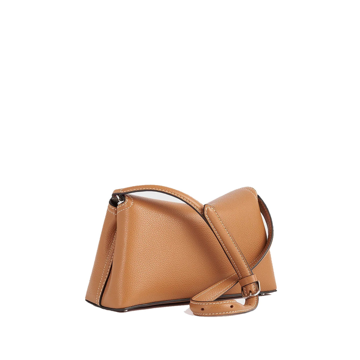 Toteme T-Lock Grained-Leather Clutch Bag Women TOTEME