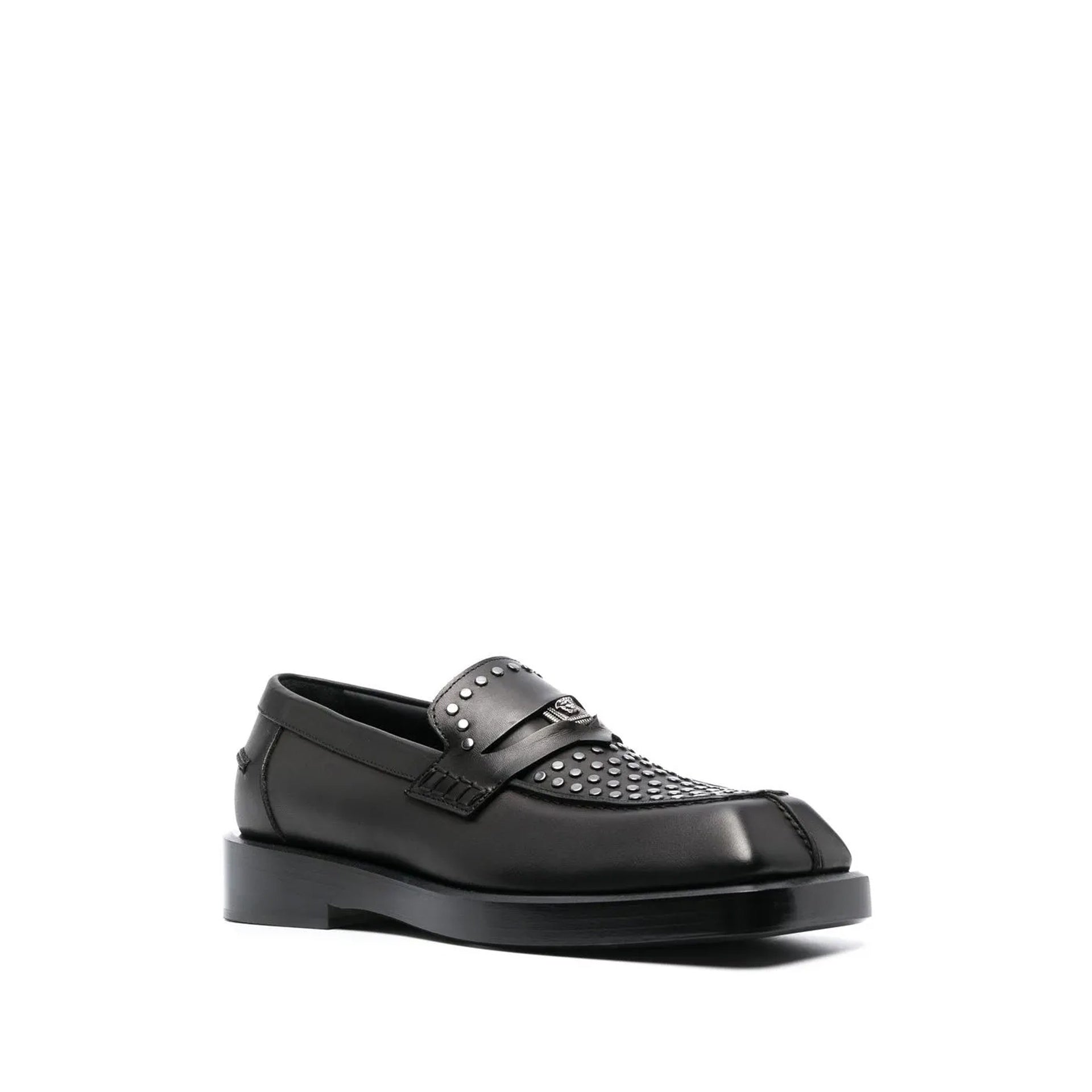 Versace Medusa Leather Loafers Men VERSACE