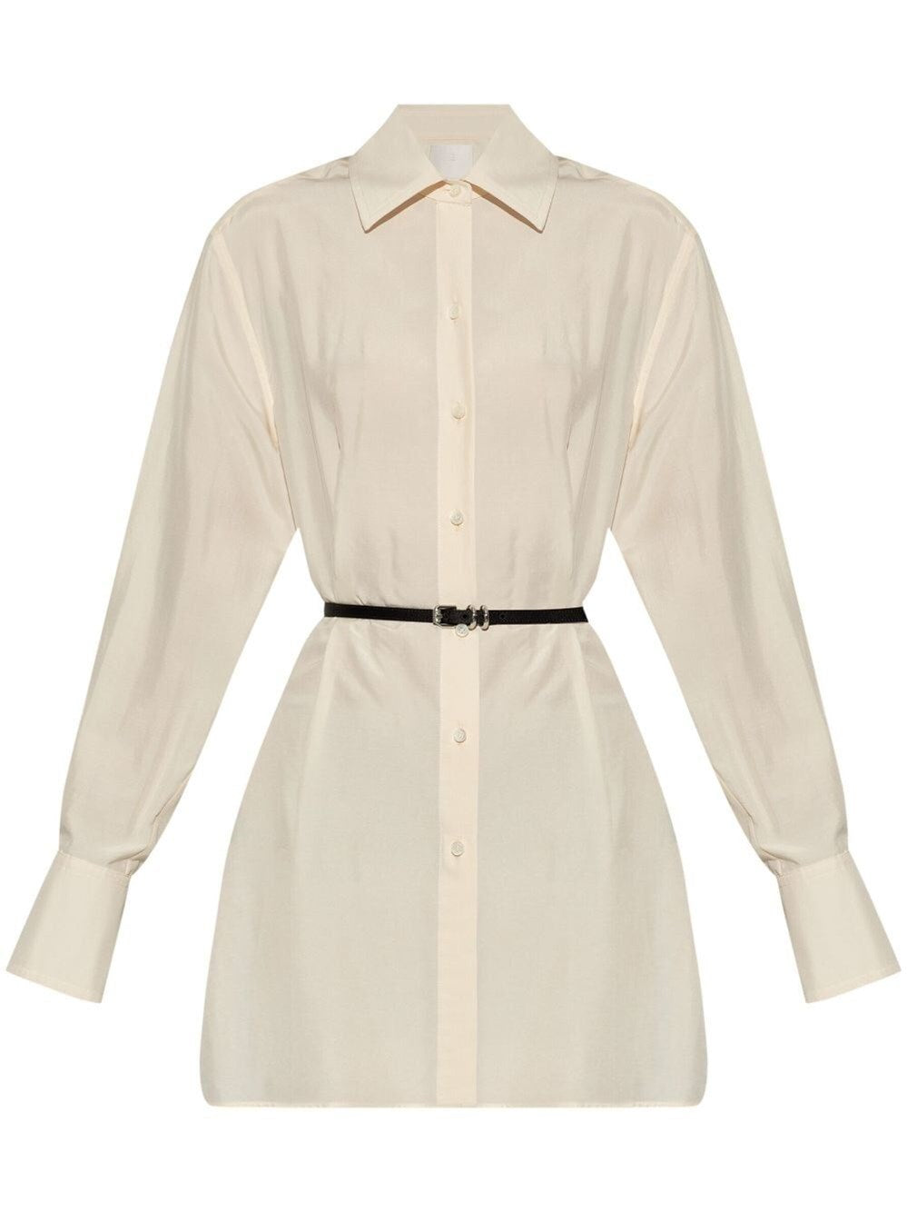 Givenchy Women Long Shirt With `Voyou` Belt GIVENCHY