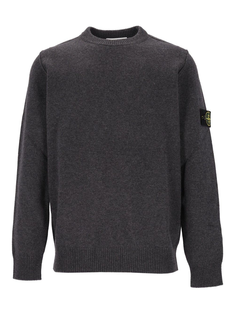 Stone Island Men Lambswool Crew Neck Sweater STONE ISLAND
