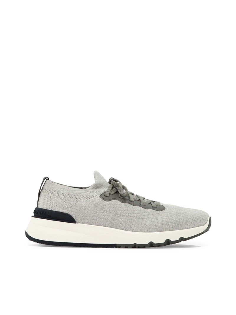 Brunello Cucinelli Men Knitted Low Top Sneakers BRUNELLO CUCINELLI