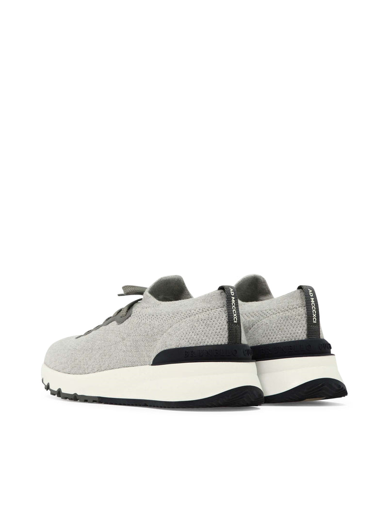 Brunello Cucinelli Men Knitted Low Top Sneakers BRUNELLO CUCINELLI